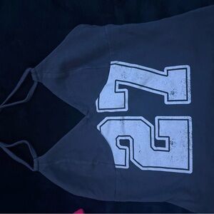 Wild Fable Gray Halter Top with White Number Print